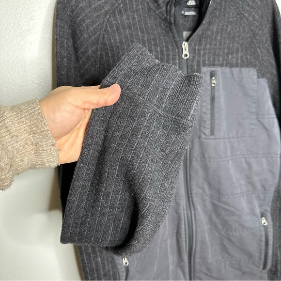 prAna Appian Recycled Wool Blend Full Zip Sweater Jacket Mens Size Large - Picture 3 of 9